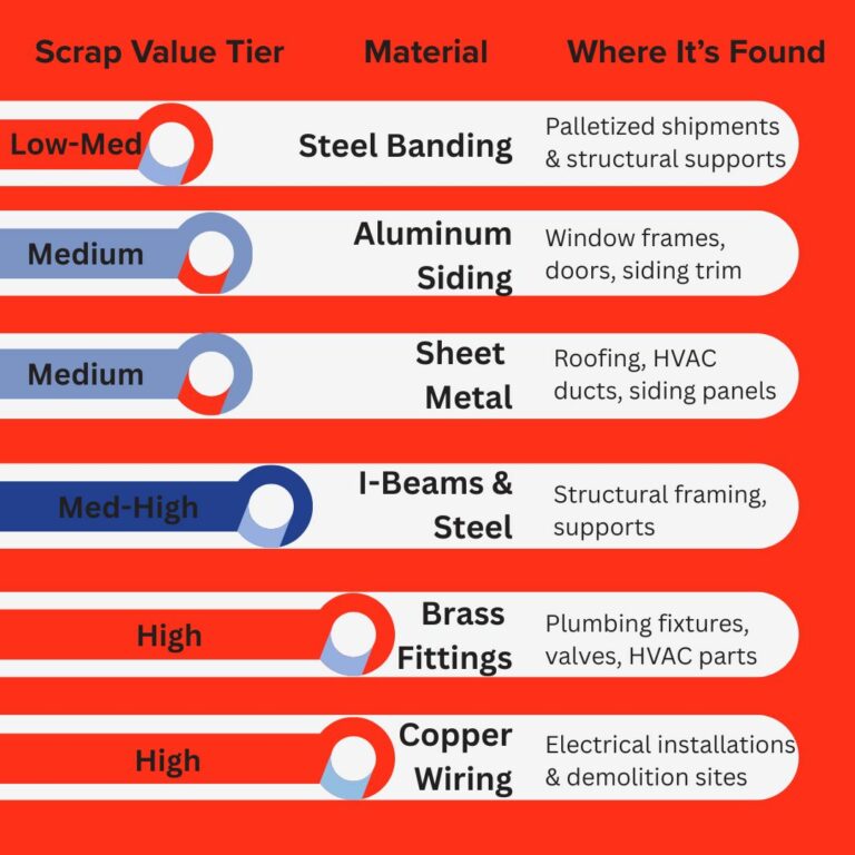 Metal Recycling practices for construction companies